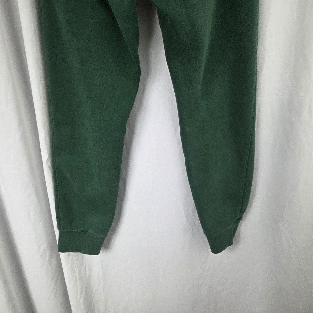 Nike Pants Mens Small Green Fleece Joggers Sweatpants Cuffed Swoosh Logo Casual - Picture 7 of 14